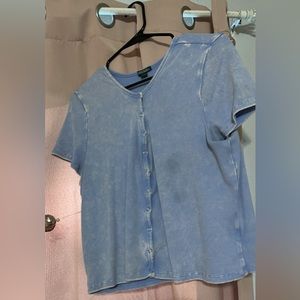Baby blue crop top